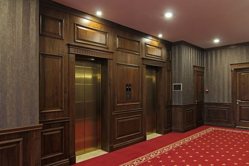 Orion Hotel Bisjkek Buitenkant foto 3D rendering of a hotel lobby
